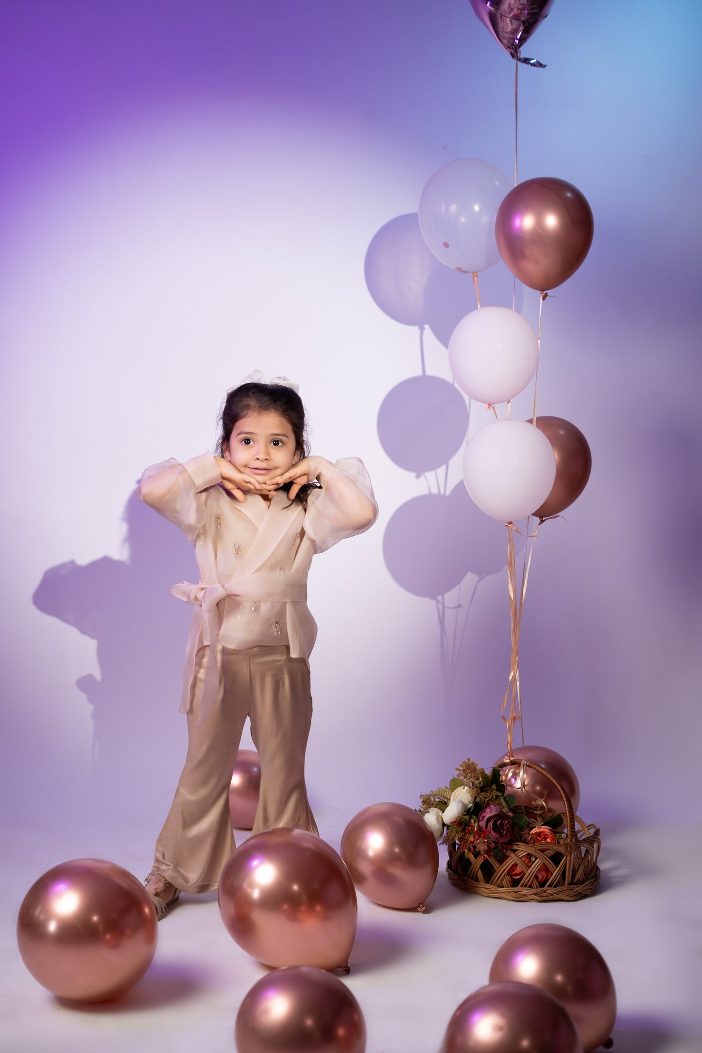 Organza Overcoat Set
