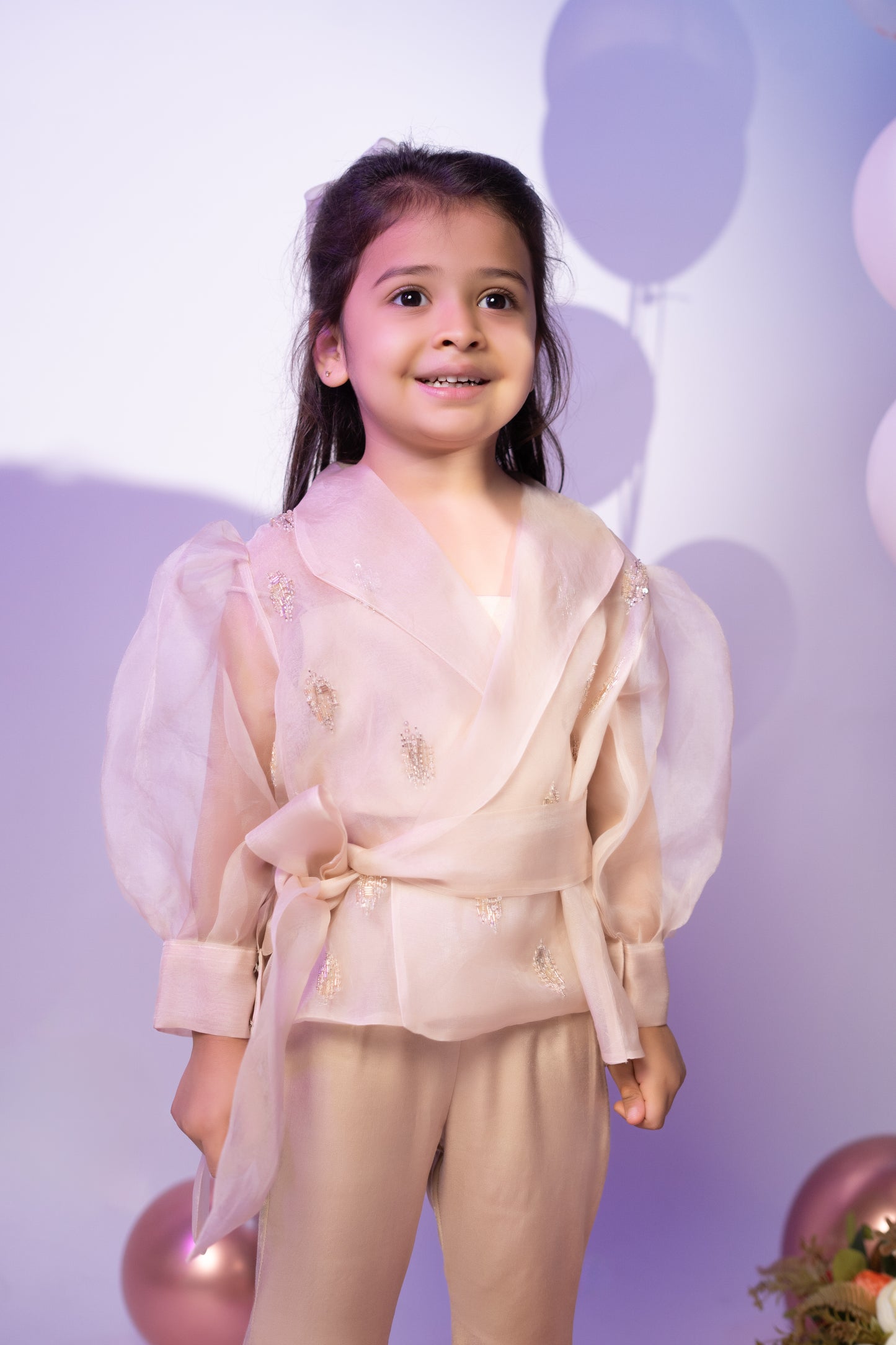 Organza Overcoat Set