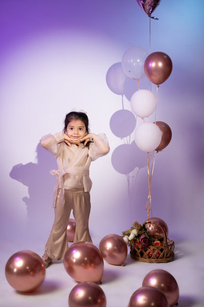 Organza Overcoat Set